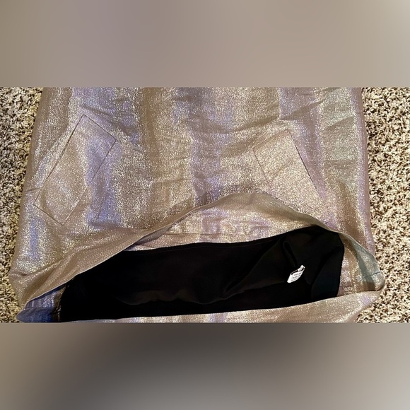 WALTER SIZE 6 🍒CHAMPAGNE GOLD JEWEL COLLARED SILK DRESS FULLY LINED CLASP FRONT - Picture 12 of 12